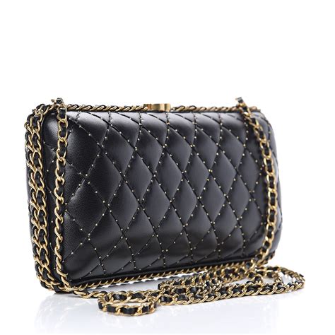 chanel clutch schwarz|chanel clutch with chain black.